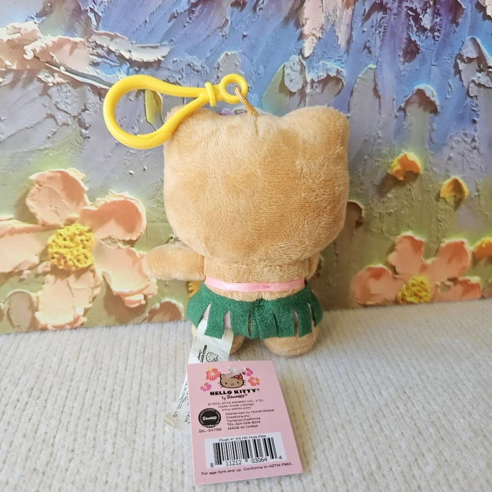 🌺✨️[NWT] Hello Kitty Hawaii Hula Dance Keychain | Bag charm | Plush - Picture 4 of 7